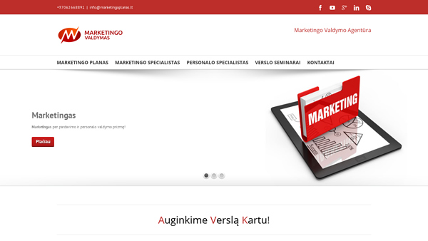 Marketingo planas - investicija į Jūsų verslą