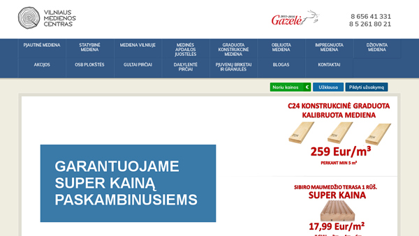 Medienos Kaina su Akcija | Mediena.pro