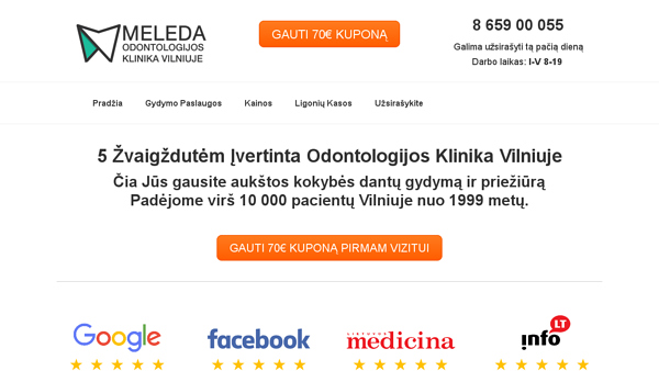 Meleda Odontologijos Klinika Vilniuje