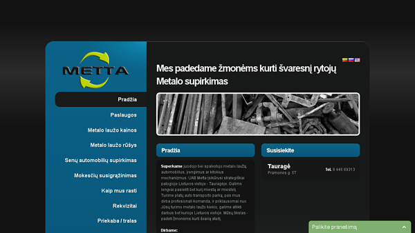 Metalo laužo supirkimas Tauragėje, automobilių supirkimas Tauragėje