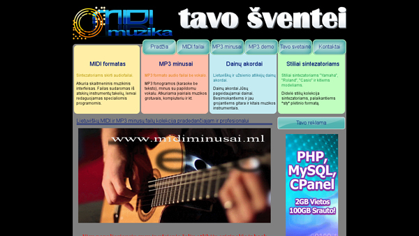 MIDI failai, lietuviškos ir užsienio MP3 fonogramos (minusai).www.midiminusai.ml