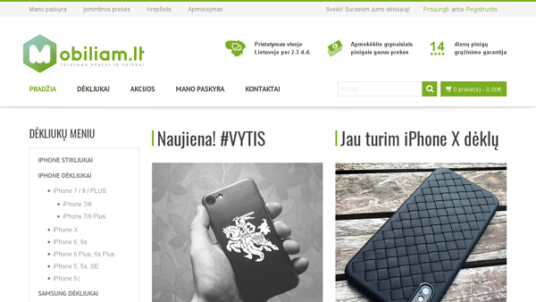 Telefonų dėkliukai ir priedai