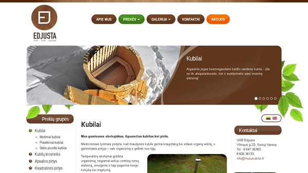 Mediniai lauko kubilai
