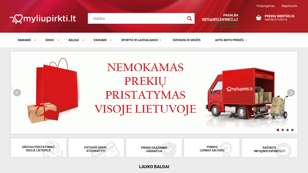 Internetinė parduotuvė www.myliupirkti.lt