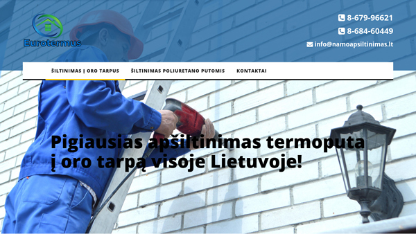 oro tarpo sienose apsiltinimas