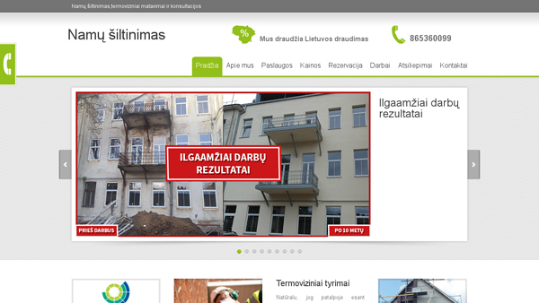 Namų šiltinimo, remonto, apdailos darbai