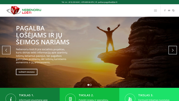 Nebenoriu lošti - pagalba lošėjams