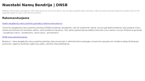 UAB Nacionalinė namų bendrija