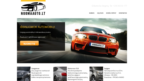 Pigi Automobilių nuoma Šiauliuose.