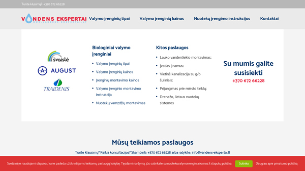 Nuotekų valymo įrenginiai kainos