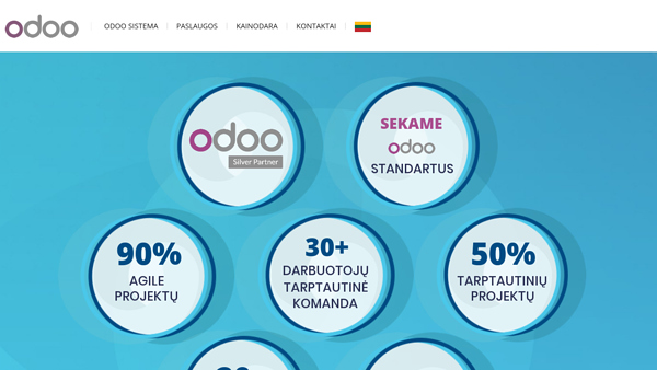 Odoo sistemos diegimas ir priežiūra 