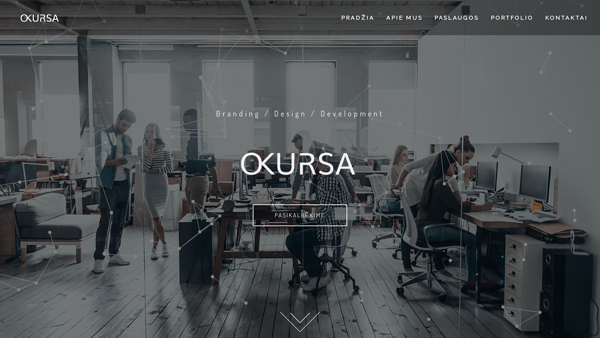 Okursa - svetainių kūrimas