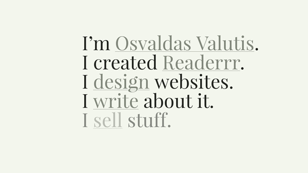 osvaldas.info - asmeninė web dizainierio ir programuotojo Osvaldo Valučio svetainė
