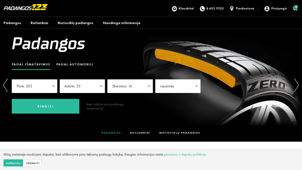 Padangos123.lt