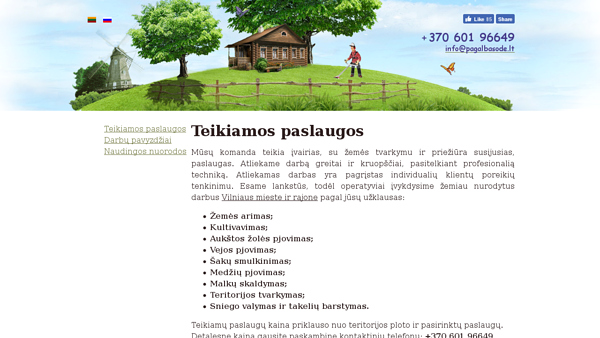 Pagalba Jūsų sode