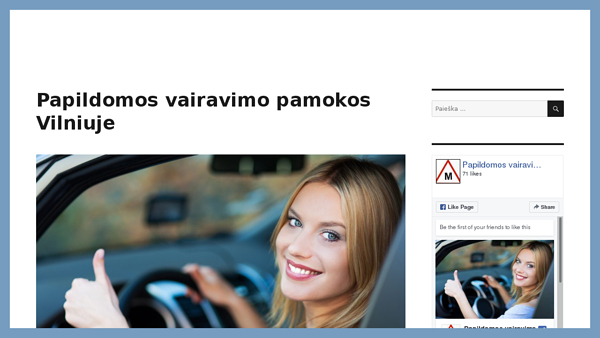 Papildomos vairavimo pamokos