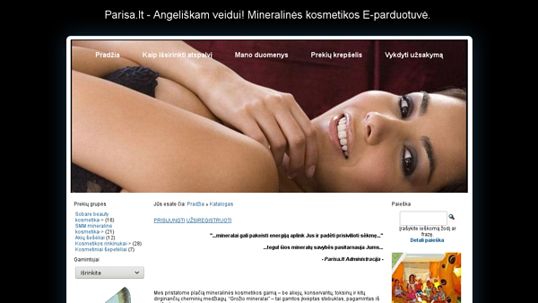 Parisa.lt - Angeliškam veidui! Mineralinės kosmetikos E-parduotuvė.