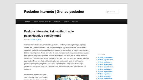 Paskolos internete