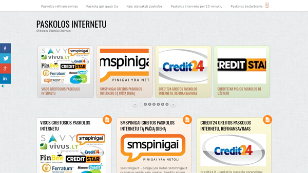 Greitos paskolos internetu, paskolų refinansavimas, šeimos paskolos