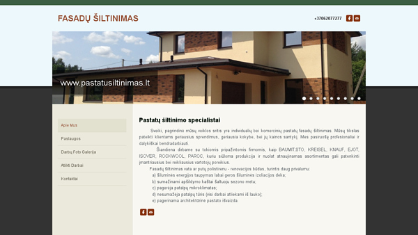 FASADŲ ŠILTINIMAS