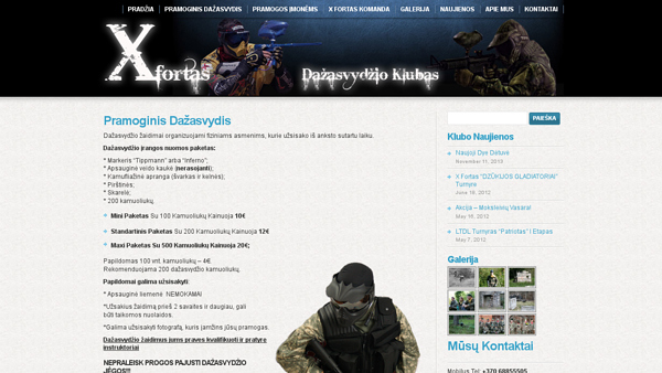 Dažasvydžio Klubas "X fortas"