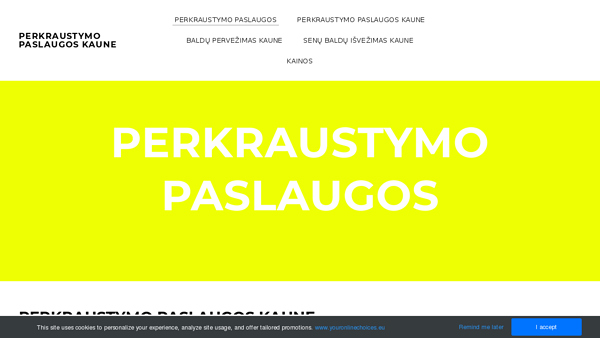 Perkraustymo paslaugos Kaune