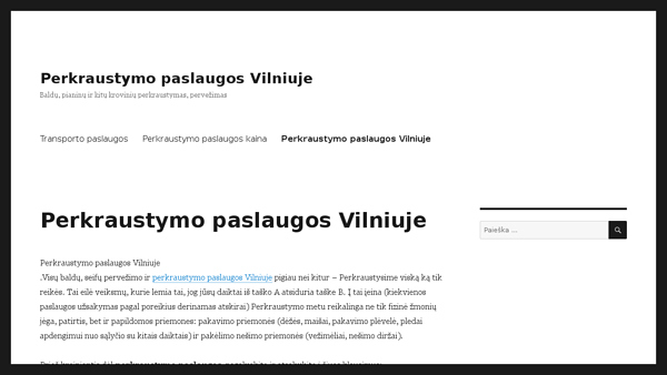 Perkraustymo paslaugos