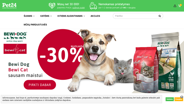 ZOO parduotuvė - Pet24.lt