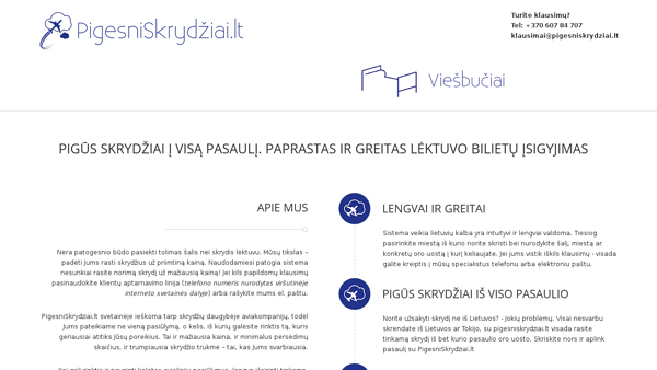 PigesniSkrydziai.lt