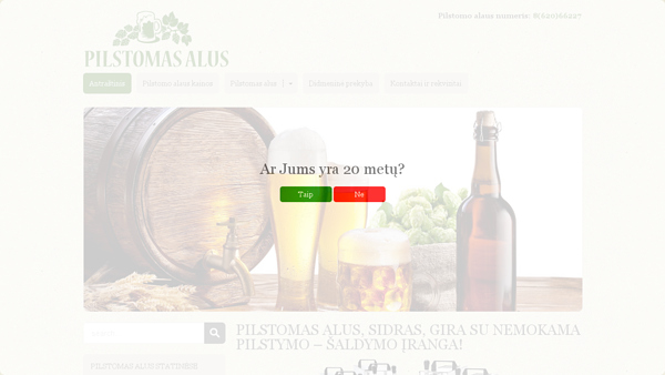 Alus ir sidras statinėse