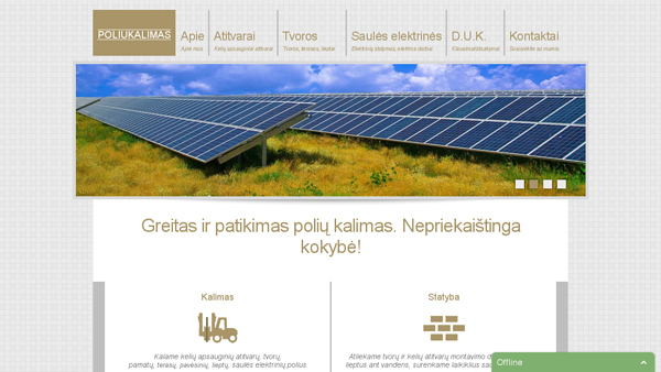Polių kalimas pastatams ir saulės elektrinėms