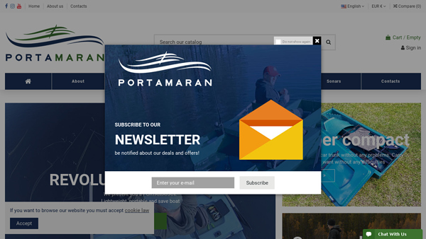 Portamaran katamaranai ir jų priedai internetu