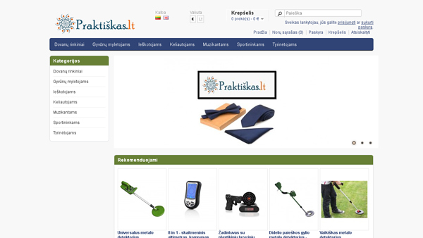 Praktiškų daiktų parduotuvė internete