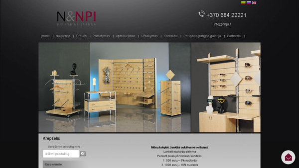 UAB NNPI - nauja ir naudota prekybinė įranga, el. parduotuvė