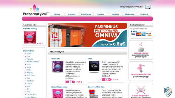 Prezervatyvai internetu