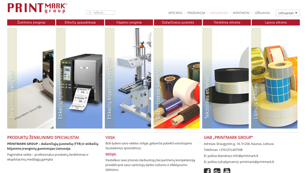 PRINTMARK - produktų ženklinimo specialistai! 