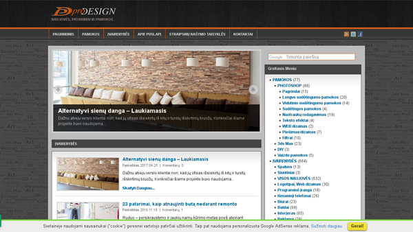 Dizaino naujovės ir grafinių redaktorių pamokos