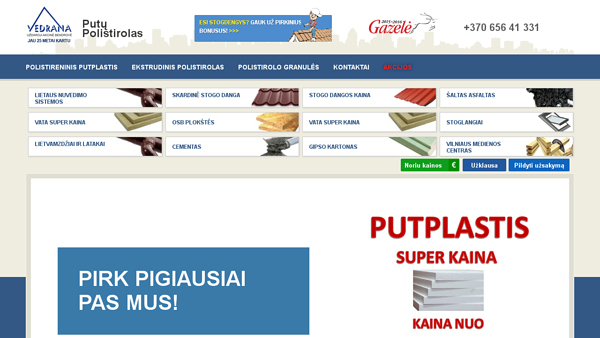 Putų Polistirolas 