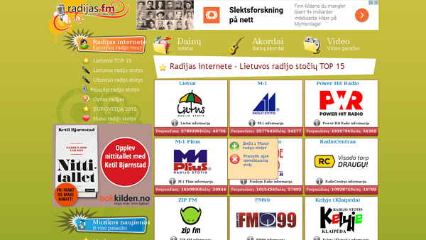 Lietuviškas radijas internetu - Apie svetainę -
