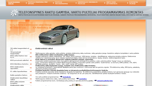 Raktų gamyba, avarinis atrakinimas, spynos atidarymas, raktai