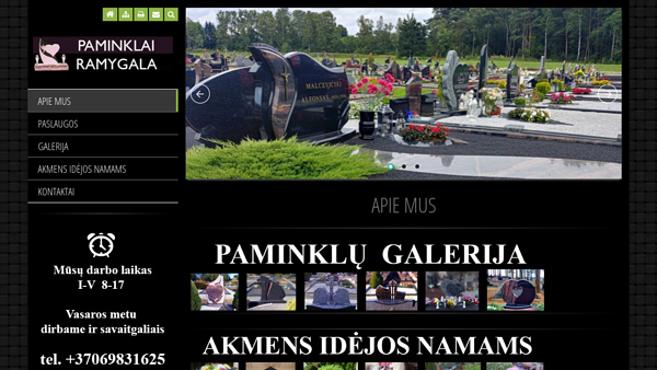 Paminklai, paminklų gamyba Panevėžyje, Panevėžio r