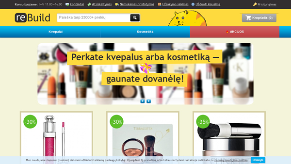 Elektroninė parduotuvė reBuild.lt