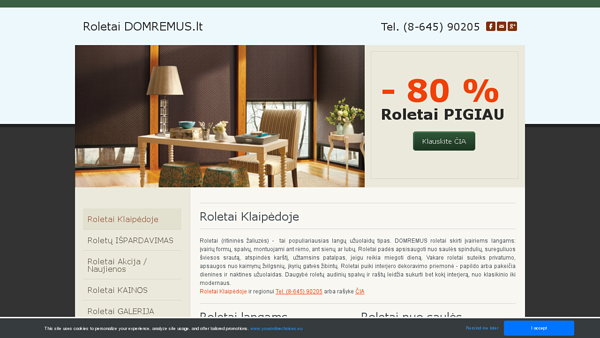 Roletai Žaliuzės DOMREMUS