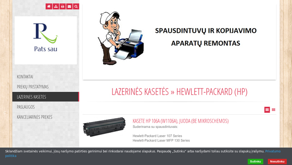 Spausdintuvų kasetės