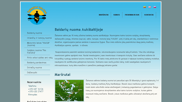 „Šakarvos Valtinė“ - Baidarių nuoma, pardavimas, remontas. Įvairios vandens turizmo paslaugos