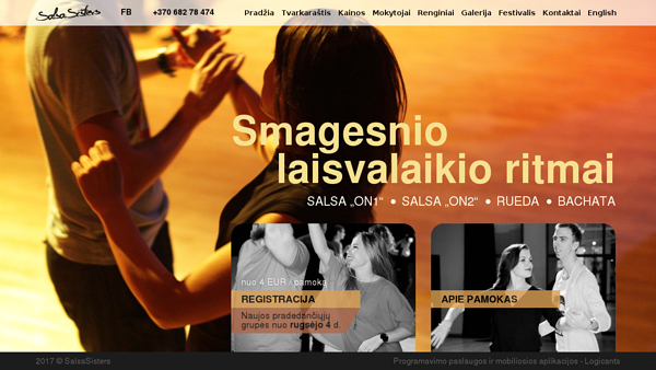 „Salsa Sisters“ salsa šokio mokykla