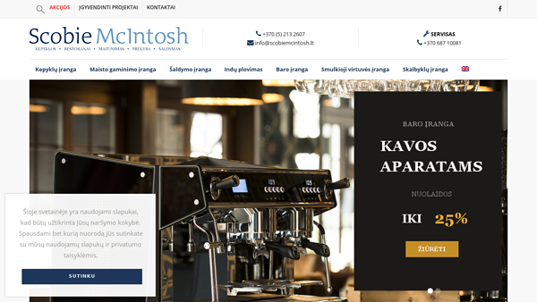 UAB "Scobie & McIntosh" - kepyklų, restoranų, viešbučių įrangos prekyba