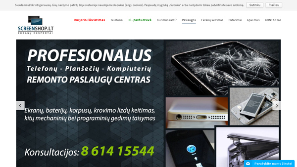 Screenshop.lt - nešiojamų kompiuterių ekranų matricos