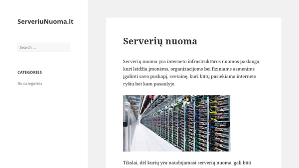 Serverių nuoma, nuolaidų kuponai serveriai.lt svetainių talpinimui ir dedikuoti.lt VPS 