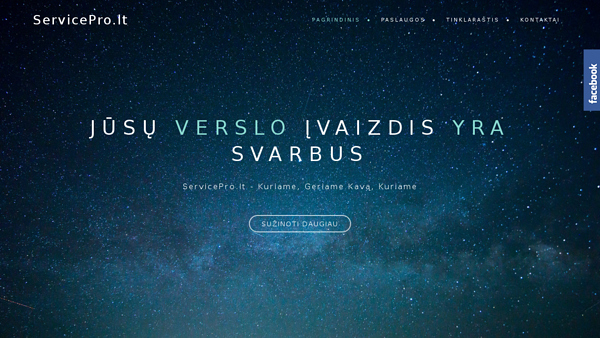 Servicepro.lt - Puslapių kūrimas, grafinis dizainas, fotografija